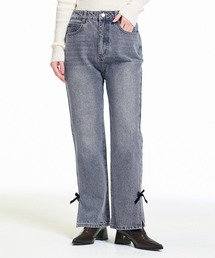 coca（coca） | ベロアリボンデニム(デニムパンツ)