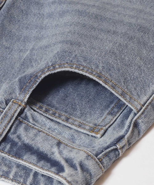 coca（coca）（コカ）の「ベロアリボンデニム（デニムパンツ・レディース・ライトブルー・L/M/S）」の11枚目の写真