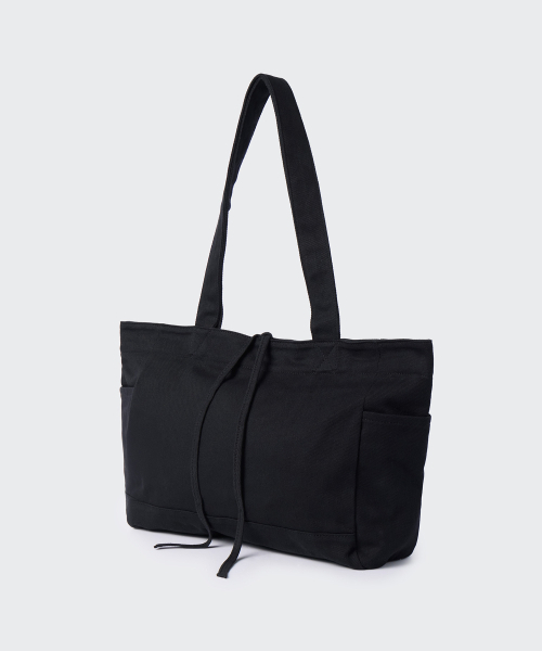 MUSINSA STANDARD WOMAN（ムシンサスタンダードウーマン）の「ウィメンズウォッシュドコットンショルダーバッグ[ブラック]（ショルダーバッグ・レディース・その他・FREE）」の3枚目の写真