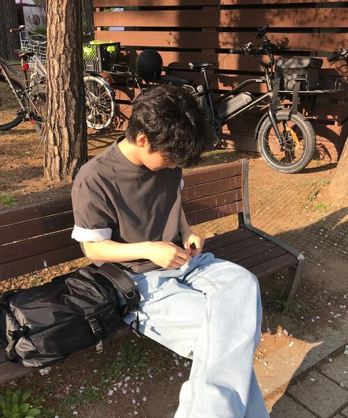 MUSINSA STANDARD（ムシンサスタンダード）の「[クールタンダード] リラックスフィットクルーネックTシャツ [アッシュグレー]（Tシャツ/カットソー・メンズ・その他・MEDIUM/LARGE/X-LARGE/XX-LARGE/XXX-LARGE/SMALL）」の6枚目の写真