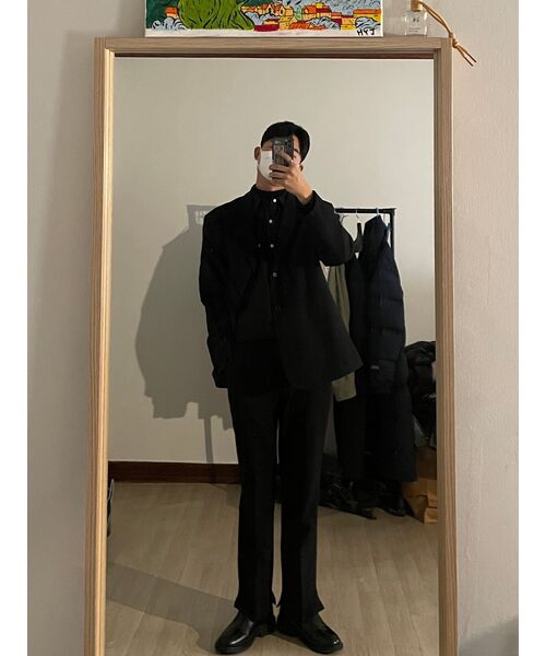 MUSINSA STANDARD（ムシンサスタンダード）の「ミニマルタートルネックニット[ブラック]（ニット/セーター・メンズ・その他・SMALL/MEDIUM/LARGE/X-LARGE/XX-LARGE）」の19枚目の写真