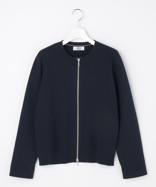 J.PRESS Ladies(J.プレス レディス)の「INTERLOCK ニット ブルゾン(ブルゾン・レディース・ブラウン系/ベージュ系/ネイビー系・SMALL)」の13枚目の写真
