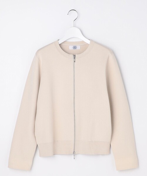 J.PRESS Ladies(J.プレス レディス)の「INTERLOCK ニット ブルゾン(ブルゾン・レディース・ブラウン系/ベージュ系/ネイビー系・SMALL)」の16枚目の写真