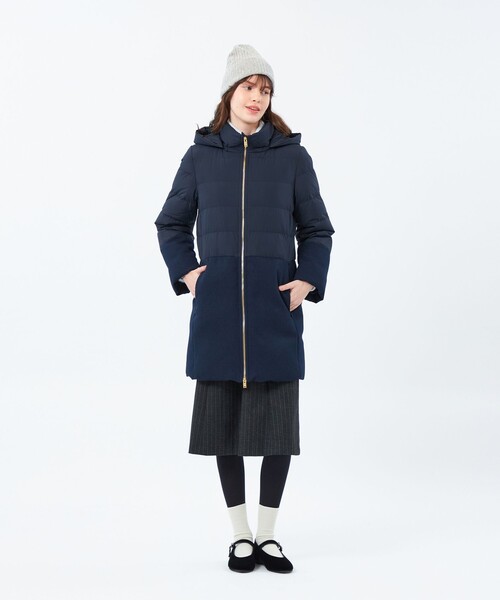 MACKINTOSH PHILOSOPHY（ﾏｯｷﾝﾄｯｼｭ ﾌｨﾛｿﾌｨｰ）の「ウールカシミヤニットキャップ（ニットキャップ/ビーニー・レディース・グレー系その他/ベージュ系その他4/ブルー・FREE）」の6枚目の写真