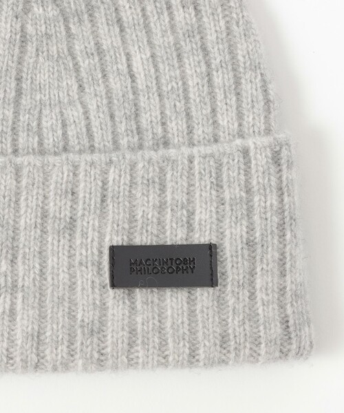 MACKINTOSH PHILOSOPHY（ﾏｯｷﾝﾄｯｼｭ ﾌｨﾛｿﾌｨｰ）の「ウールカシミヤニットキャップ（ニットキャップ/ビーニー・レディース・グレー系その他/ベージュ系その他4/ブルー・FREE）」の9枚目の写真