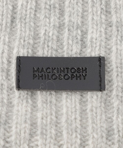 MACKINTOSH PHILOSOPHY（ﾏｯｷﾝﾄｯｼｭ ﾌｨﾛｿﾌｨｰ）の「ウールカシミヤニットキャップ（ニットキャップ/ビーニー・レディース・グレー系その他/ベージュ系その他4/ブルー・FREE）」の10枚目の写真