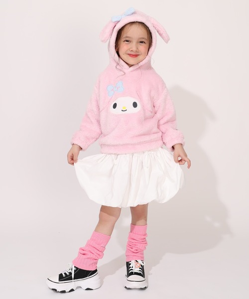 sanrio（サンリオ）の「サンリオ ボアなりきりパーカー 1116K（パーカー・キッズ・ブラック/その他25/ホワイト/その他24・90cm/100cm/110cm/120cm/130cm/140cm）」の10枚目の写真