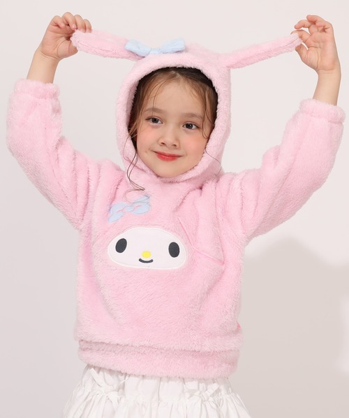 sanrio（サンリオ）の「サンリオ ボアなりきりパーカー 1116K（パーカー・キッズ・ブラック/その他25/ホワイト/その他24・90cm/100cm/110cm/120cm/130cm/140cm）」の13枚目の写真