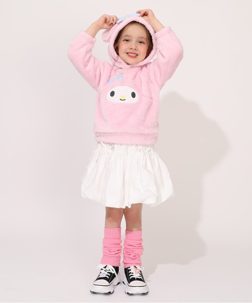 sanrio（サンリオ）の「サンリオ ボアなりきりパーカー 1116K（パーカー・キッズ・ブラック/その他25/ホワイト/その他24・90cm/100cm/110cm/120cm/130cm/140cm）」の15枚目の写真