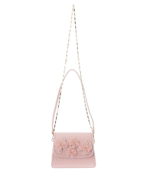 RESEXXY（リゼクシー）の「フラワーモチーフコンパクトバッグ（ショルダーバッグ・レディース・ホワイト/ピンク/ブルー・FREE）」の14枚目の写真