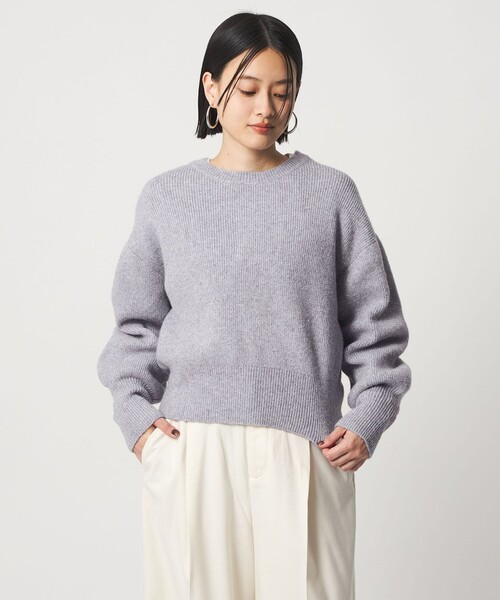 A DAY IN THE LIFE UNITED ARROWS（アデイインザライフユナイテッドアローズ）の「ラメミックス クルーネックニット  ＜A DAY IN THE LIFE＞（ニット/セーター・レディース・ブラック/ライラック/ライトブルー・FREE）」の3枚目の写真