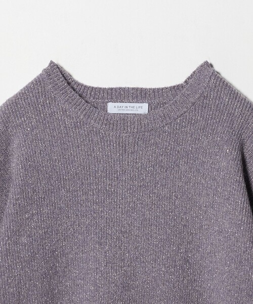 A DAY IN THE LIFE UNITED ARROWS（アデイインザライフユナイテッドアローズ）の「ラメミックス クルーネックニット  ＜A DAY IN THE LIFE＞（ニット/セーター・レディース・ブラック/ライラック/ライトブルー・FREE）」の10枚目の写真