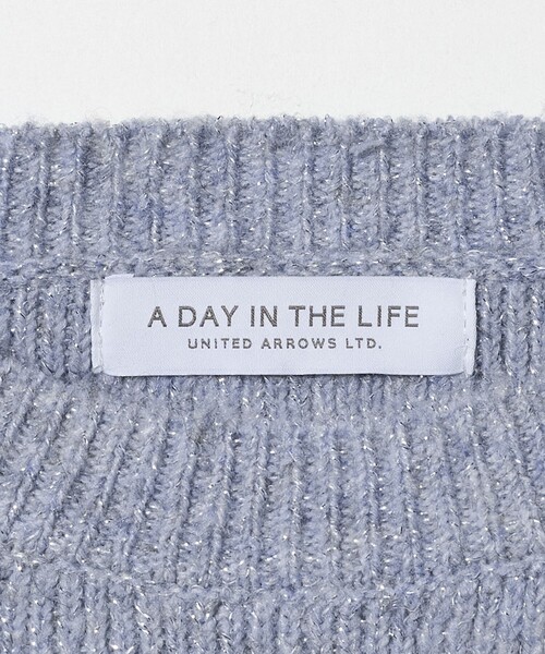 A DAY IN THE LIFE UNITED ARROWS（アデイインザライフユナイテッドアローズ）の「ラメミックス クルーネックニット  ＜A DAY IN THE LIFE＞（ニット/セーター・レディース・ブラック/ライラック/ライトブルー・FREE）」の5枚目の写真
