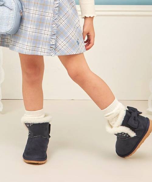 KP DECO（ケーピーデコ）の「ブーツ（ブーツ・キッズ・ピンク/ネイビー/ベージュ・15.0cm/16.0cm/17.0cm/18.0cm/19.0cm）」の7枚目の写真