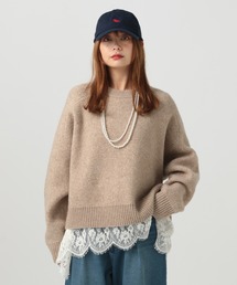 BAYFLOW | [レイヤードスタイルに]レースコンビインナー(Tシャツ/カットソー)