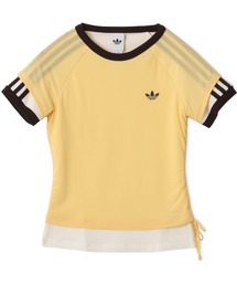 adidas(�A�f�B�_�X)��adidas DOUBLE LAYERED CALI T-SHIRT / �A�f�B�_�X �_�u�� ���C���[�h �J�� T�V���c(T�V���c/�J�b�g�\�[)