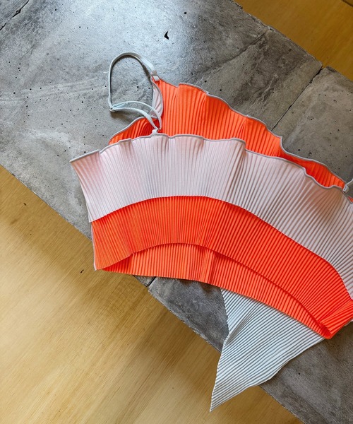 kotohayokozawa（コトハヨコザワ）の「T*D* WAVE CAMISOLE（キャミソール・レディース・オレンジ・FREE）」の2枚目の写真