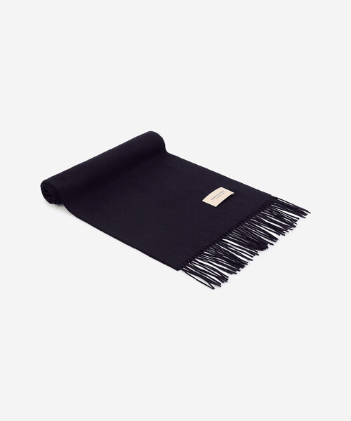 Morris & Sons（モリスアンドサンズ）の「MORRIS & SONS | カシミヤマフラー SOLID（マフラー・レディース・グレー/ベージュ/ネイビー/レッド/ライトグレー/ブルー・ONE）」の4枚目の写真