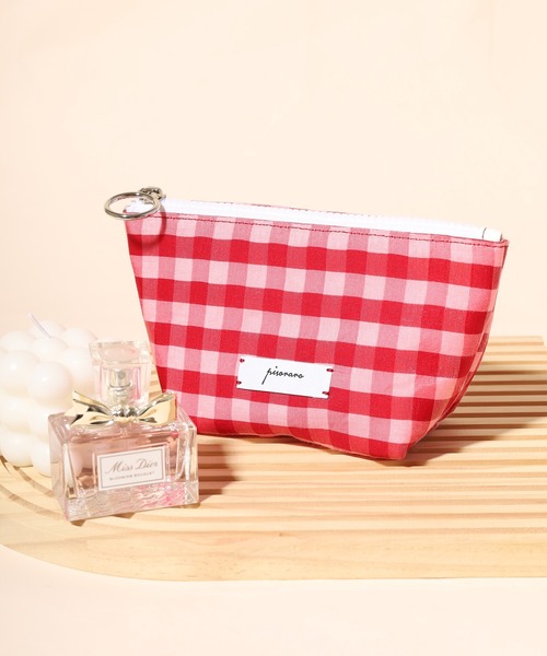 Pisoraro ギンガムチェック フナガタポーチ（ポーチ）｜FUNALIVE