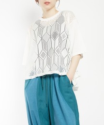 gomme | サイドタックメッシュT(Tシャツ/カットソー)