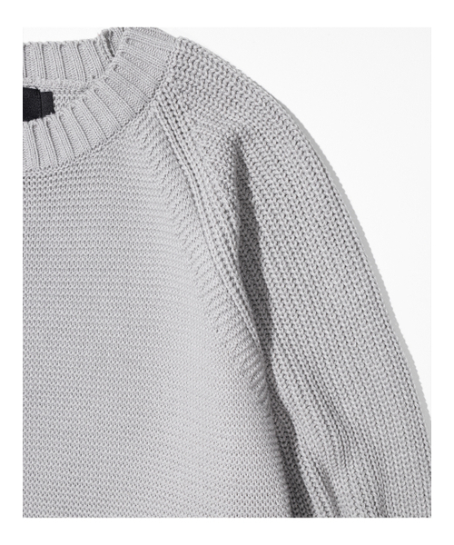 MASSNOUN(マスノウン)の「ハーフインシジョンオーバーサイズニットMFTNT002-GY(ニット/セーター・レディース・その他・LARGE/MEDIUM)」の4枚目の写真