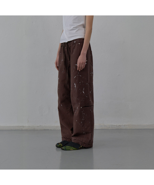 LCDC TM(エルシーディーシーティーエム)の「PAINT EFFECT WIDE-LEG TROUSERS (BROWN)(その他パンツ・レディース・その他・SMALL/MEDIUM)」の6枚目の写真