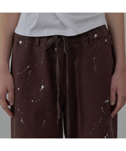 LCDC TM(エルシーディーシーティーエム)の「PAINT EFFECT WIDE-LEG TROUSERS (BROWN)(その他パンツ・レディース・その他・SMALL/MEDIUM)」の7枚目の写真