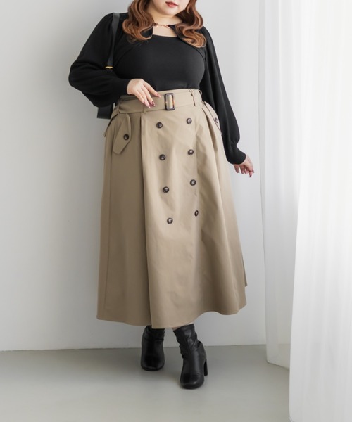 CLETTE(クレット)の「CLETTEオリジナルビットデザインニット(ニット/セーター・レディース・ブルー/ブラック/ピンク・LL/3L/4L)」の6枚目の写真
