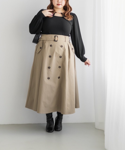 CLETTE(クレット)の「CLETTEオリジナルビットデザインニット(ニット/セーター・レディース・ブルー/ブラック/ピンク・LL/3L/4L)」の7枚目の写真