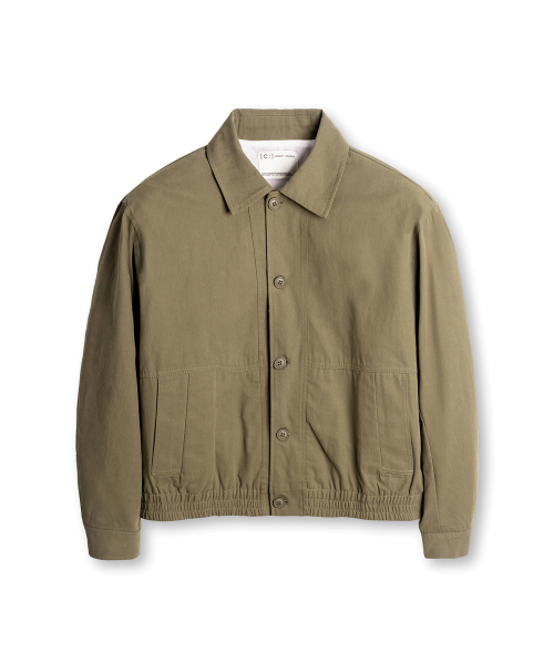 CONNECT KINLOCH(コネクトキンロック)の「クロップコットンブルゾンジャケット(カーキ)(ブルゾン・メンズ・その他・MEDIUM/LARGE/X-LARGE)」の2枚目の写真