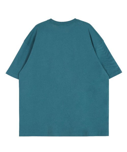 ASTRAL PROJECTION(アストラルプロジェクション)の「ポリゴン シゴルジャブゾン ラウンドネック 15番手 綿 半袖Tシャツ_ブルーグリーン(Tシャツ/カットソー・メンズ・その他・LARGE/X-LARGE)」の3枚目の写真