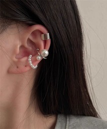 mul.（ムル）の「【456764】パール付きイヤーカフ3点セット(RZ)（イヤーカフ）」