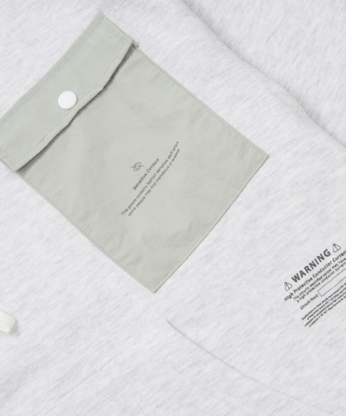 STIGMA（スティグマ）の「Tech Pocket Oversized Hoodie White Melange（パーカー・メンズ・その他・MEDIUM/LARGE/X-LARGE）」の6枚目の写真