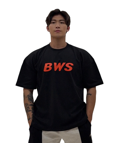 BARBELLWORKS（バーベルワークス）の「2025 BWS G/O オーバーサイズ（Tシャツ/カットソー・メンズ・ホワイト/ブラック・SMALL/MEDIUM/LARGE/X-LARGE）」の3枚目の写真