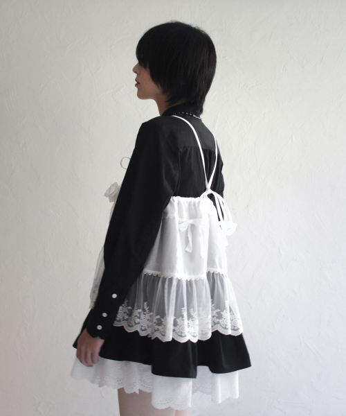 RUBATI(ルバティ)の「ハイディフリルリボンレースビスチェホワイト(Tシャツ/カットソー・レディース・その他・FREE)」の2枚目の写真