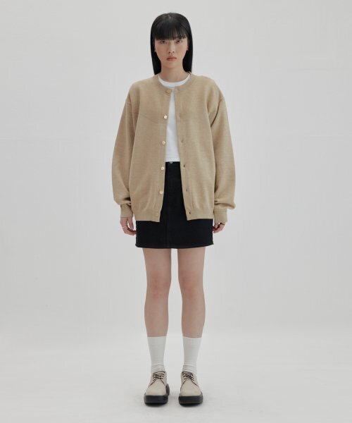 NONBLANK(ノンブランク)の「ラウンドカーディガンニット_BEIGE(カーディガン/ボレロ・レディース・その他・MEDIUM/LARGE/X-LARGE)」の9枚目の写真