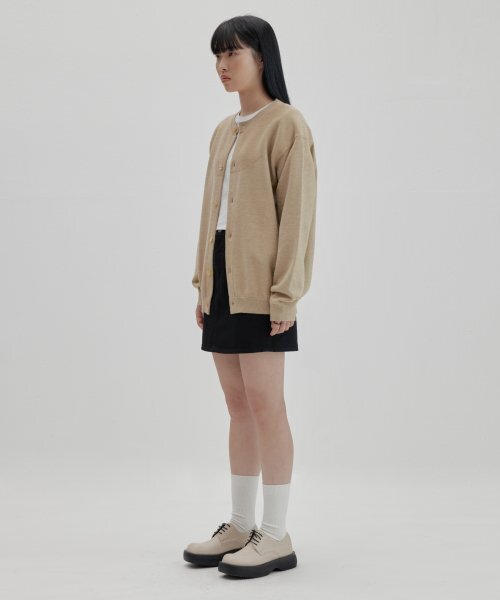 NONBLANK(ノンブランク)の「ラウンドカーディガンニット_BEIGE(カーディガン/ボレロ・レディース・その他・MEDIUM/LARGE/X-LARGE)」の10枚目の写真