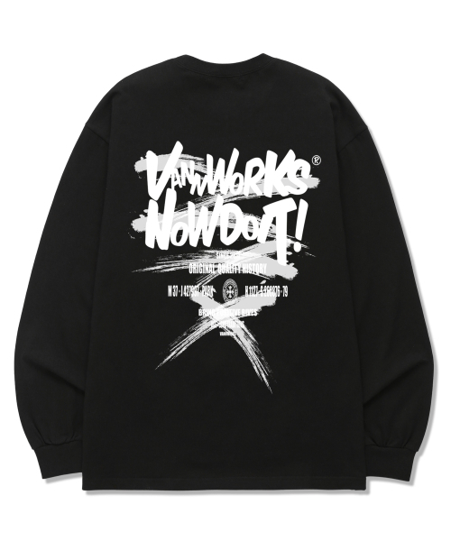 VANNWORKS(バンワークス)の「DO IT PAINTING ロングスリーブ (VLS0090) ブラック(Tシャツ/カットソー・レディース・その他・SMALL/LARGE/X-LARGE/XX-LARGE/MEDIUM)」の2枚目の写真