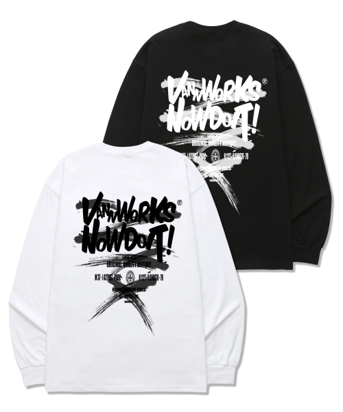 VANNWORKS(バンワークス)の「DO IT PAINTING ロングスリーブ (VLS0090) ブラック(Tシャツ/カットソー・レディース・その他・SMALL/LARGE/X-LARGE/XX-LARGE/MEDIUM)」の4枚目の写真