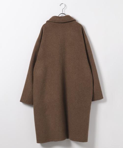 BAYFLOW（ベイフロー）の「【EF(エフ)】リバーバルコート(MEN)（ステンカラーコート・メンズ・ブラック/ダークブラウン・MEDIUM/LARGE）」の3枚目の写真