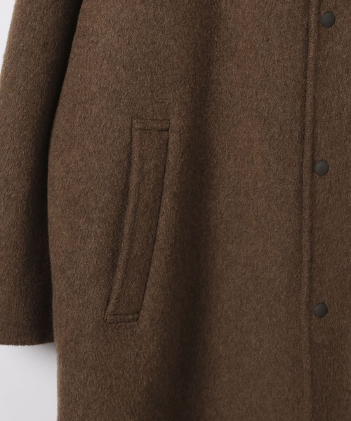 BAYFLOW（ベイフロー）の「【EF(エフ)】リバーバルコート(MEN)（ステンカラーコート・メンズ・ブラック/ダークブラウン・MEDIUM/LARGE）」の6枚目の写真