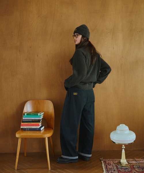 BROKEN BASE（ブロークンベース）の「Inside Check Drivers Knit / インサイドチェックドライバーズニット（ニット/セーター・メンズ・チャコールグレー/ネイビー・MEDIUM/LARGE）」の22枚目の写真