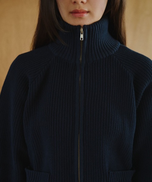 BROKEN BASE（ブロークンベース）の「Inside Check Drivers Knit / インサイドチェックドライバーズニット（ニット/セーター・メンズ・チャコールグレー/ネイビー・MEDIUM/LARGE）」の13枚目の写真