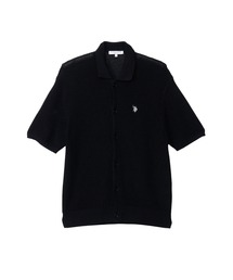 U.S. POLO ASSN.（ユーエスポロアッスン）の「【U.S. POLO ASSN.】畦編み ポロ カーディガン（ポロシャツ）」