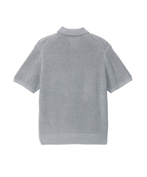 U.S. POLO ASSN.(ユーエスポロアッスン)の「【U.S. POLO ASSN.】畦編み ポロ カーディガン(ポロシャツ・メンズ・アッシュグレー/サックスブルー/ブラック・M/L)」の5枚目の写真