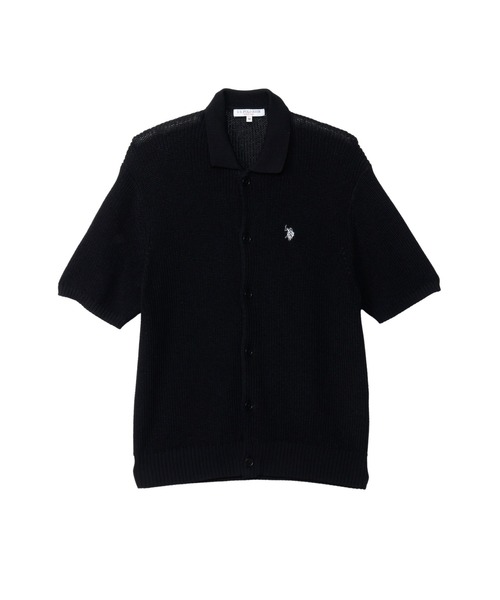 U.S. POLO ASSN.(ユーエスポロアッスン)の「【U.S. POLO ASSN.】畦編み ポロ カーディガン(ポロシャツ・メンズ・アッシュグレー/サックスブルー/ブラック・M/L)」の15枚目の写真