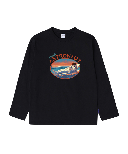 OHP(ワンハンドレッドパーセント)の「OHPxHARMONIA バカになった宇宙人ベーシック長袖Tシャツ(Tシャツ/カットソー・メンズ・ホワイト/ブラック・LARGE/X-LARGE/XX-LARGE/MEDIUM)」の5枚目の写真