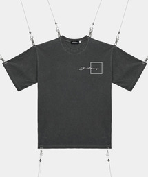ピグメントスクエアロゴオーバーサイズ半袖Tシャツ