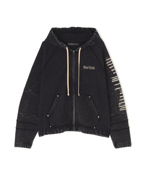 DANKE SCHON(ダンケシェーン)の「DankeSchon/ダンケシェーン/490 CHEMICAL ZIP HOODIE IRONCROSS(パーカー・レディース・ブラック・L/M)」の12枚目の写真