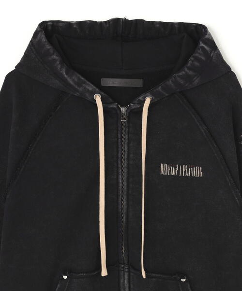DANKE SCHON(ダンケシェーン)の「DankeSchon/ダンケシェーン/490 CHEMICAL ZIP HOODIE IRONCROSS(パーカー・レディース・ブラック・L/M)」の10枚目の写真